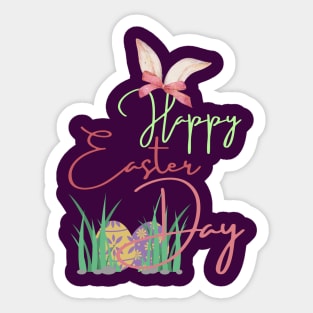 HAPPY EASTER FUNNY BUNNY Sticker